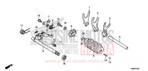 GEARSHIFT DRUM CBF125NAJ de 2018